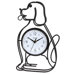 Silhouette Dog Table Clock