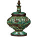 Large Ceramic Lidded Vase