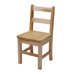 12" Small Maple Classroom Glides Chair