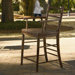 Down Home Corrie's Counter Chair in Distressed Molasses Finish