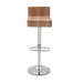 Z-Style Adjustable Walnut Wood Bar Stool