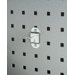 LocHook 1/2 In. Single Rod 30 Degree Bend 3/16 In. Dia. Zinc Plated Steel Pegboard Hook for LocBoard, 5 Pack