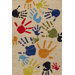 Lil Mo Whimsy Ivory Finger Paint Kids Rug