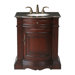 Catherine 30" Single Bathroom Vanity with Baltic Brown Granite Top in Cherry Red