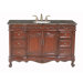 Princeton 56" Bathroom Vanity in Cherry Red with Granite Top