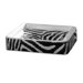 Safari Soap Holder in Black and White Zebra Print