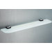 Odos Wood Glass Shelf with Wenge Accents