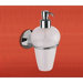 Ascot Frosted Glass Soap Dispenser with Chrome Holder