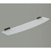 Minnesota Woods 23" Frosted Glass Shelf with Espresso Wood Mount