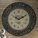 Venezia Clock Design Decorative Metal Wall Plaque
