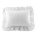 Ruffled Sham Set in White