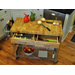 Stadium Kitchen Cart with Wood Top