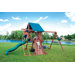 Redwood Two Ring Adventure Swing Set