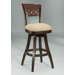 Horizon Cosmo Amber 30" Bar Stool w/ Passion Suede Burnt Fabric