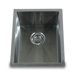 Zero Radius Single Bowl Undermount Island Sink in Brushed Satin