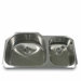38" x 19" Double Bowl Stainless Steel Undermount Kitchen Sink