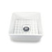 Artisan Fireclay Farmhouse Kitchen Sink with Grid & Drain