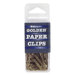 Standard Paper Clips, 1", 100 per Pack, Gold