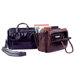 Cowhide Leather Accordion File Briefcase