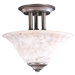 Black Forest 2 Light Semi Flush Mount