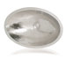 Metal 19.7" x 12.6" Oval Bathroom Sink