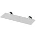 Venessia 17.7" Tempered Glass Shelf in Polished Chrome