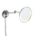 Pom d'Or Wall-mount Extendable Magnifying (3X) Makeup Mirror with Light, 8.7"