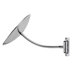 Discololed 9.1" Wall-Mount Magnifying Cosmetic Mirror with Flexible Arm