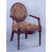 Cameo Back Fabric Arm Chair