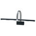 Slim-line Grand Four Light Piano Lamp in Black with Chrome