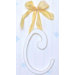 9" Hand Painted Hanging Letter - C