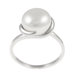 Sterling Silver Wrapped Pearl Ring