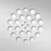 4.25" Square Shower Drain Cover