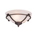 Three Light Scroll Bowl Ceiling Fan Light Kit