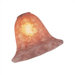 Neckless Bronze Tea Stain Alabaster Bell Shaped Accessory Glass Shade