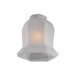 White Alabaster Hexagon Bell Replacement Glass