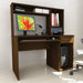 Workspace Computer Desk with Keyboard Tray and Hutch