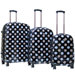 Montego Bay ABS Hardcase 3 Piece 4 Wheels Luggage Set