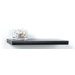 Narrow Logan Bracketless Shelf in Black