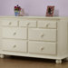 Vista 5 Drawer Double Dresser