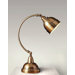 Plato One Light Desk Lamp in Satin Brass