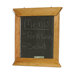 Hanging Slate Menu Board in Teak Oil