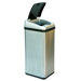 13 Gallon Rectangular Extra-Wide Opening Touchless Trash Can in Brushed Stainless Steel