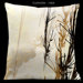 Impressions Gold and Brown 18" Square Micro-Suede Pillow
