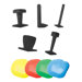 5 Piece Medium Theraputty Set with Four 1 Ib Theraputty Containers