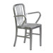 Argent Stacking Dining Arm Chairs (Set of 4)