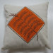 Embroidery Grain Pillow in Orange