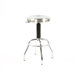Workstool 01 Adjustable Work Stool with Swivel Seat in Chrome