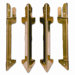 Hardwood Stackable Desk Tray, Four-Posts, Brass                                                                              