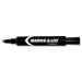 Permanent Marker, Regular Chisel Tip, Black, 12 per pack